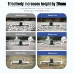 Für DJI Flip STARTRC Klappbares Anti-Fall-Anti-Schmutz-Trainingsgestell für erhöhtes Fahrwerk, For DJI Flip – Bild 6