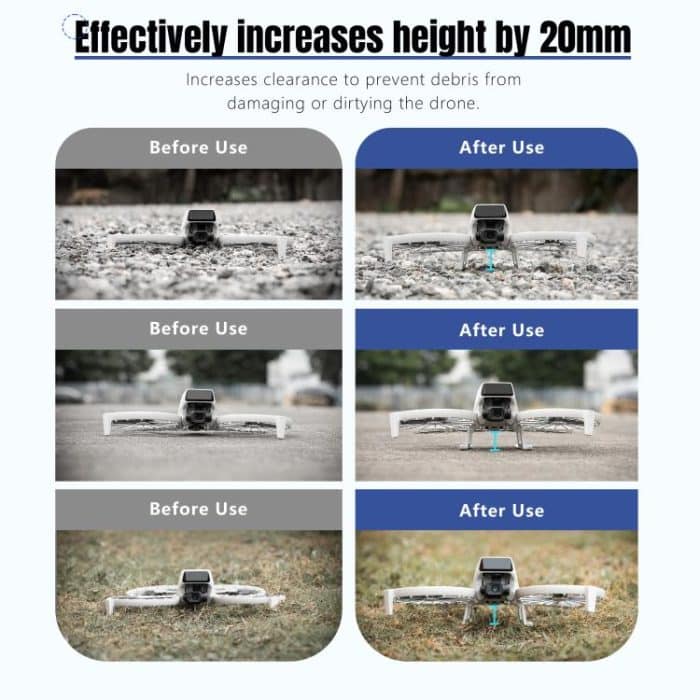 Für DJI Flip STARTRC Klappbares Anti-Fall-Anti-Schmutz-Trainingsgestell für erhöhtes Fahrwerk, For DJI Flip – Bild 6