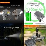 Für DJI Avata 2 Sunnylife Action Kamera Halter Halterung Drone Licht Halterung Lampe – Bild 5