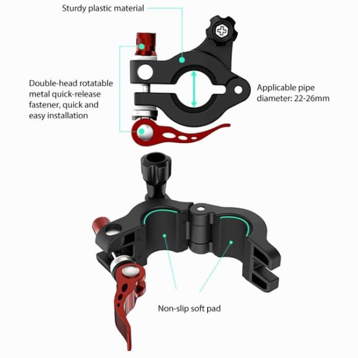 For DJI RC2 Sunnylife Remote Control Shooting Camera Bicycle Clip Mount, For DJI RC2 – Bild 6