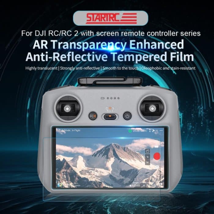 STARTRC AR Antireflex-Hartglasfolie für DJI RC / RC2 – Bild 2