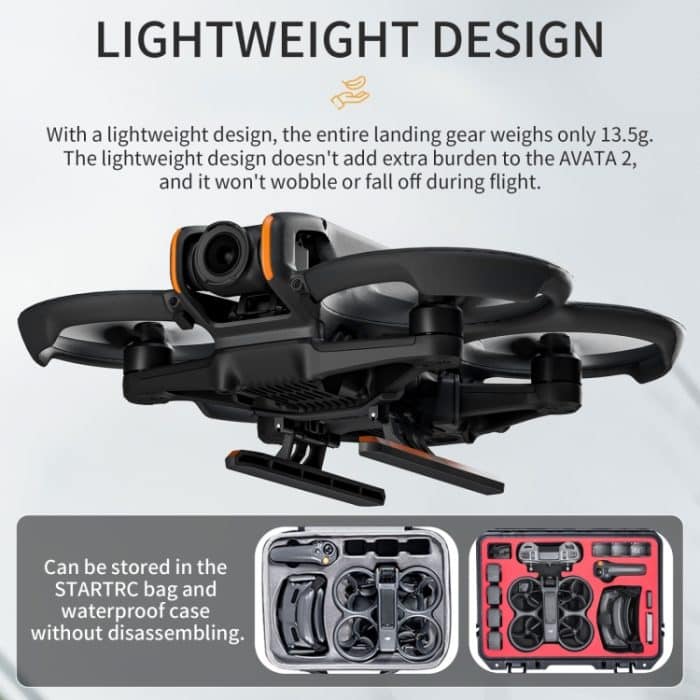 Für DJI Avata 2 STARTRC Schnellspanner Klappfahrwerk Trainingsgestell – Bild 5
