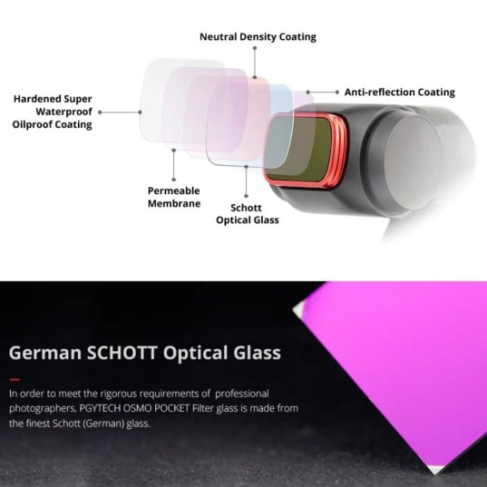 PGYTECH P-18C-011 MRC-CPL Profession Tauchfarblinsenfilter für DJI Osmo Pocket – Bild 5
