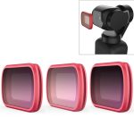 3 STÜCKE PGYTECH P-18C-015 Farbverlaufsanzug Profession Diving Color Lens Filter für DJI Osmo Pocket