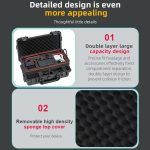 For DJI Osmo 360 STARTRC Waterproof EVA ABS Dual-layer Suitcase Storage Box, For DJI Osmo 360 – Bild 16