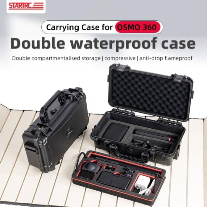 For DJI Osmo 360 STARTRC Waterproof EVA ABS Dual-layer Suitcase Storage Box, For DJI Osmo 360 – Bild 6