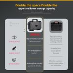 For DJI Osmo 360 STARTRC Waterproof EVA ABS Dual-layer Suitcase Storage Box, For DJI Osmo 360 – Bild 8