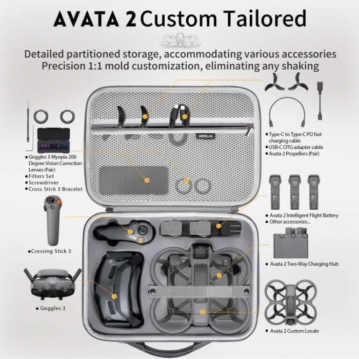Für DJI Avata 2 STARTRC Drone Handtasche Messenger Aufbewahrungstasche, 1140033 – Bild 3