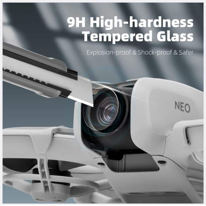 Für DJI Neo Sunnylife 2 Stück Drohnenlinsenfolie aus gehärtetem Glas – Bild 4