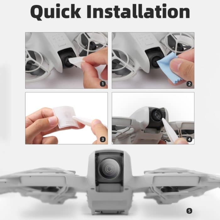 Für DJI Neo Sunnylife 2 Stück Drohnenlinsenfolie aus gehärtetem Glas – Bild 7