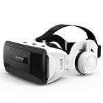 VR SHINECON G06EB Virtual Reality 3D-Videobrille, geeignet für 4,7 Zoll - 6,1 Zoll Smartphones mit HiFi-Headset, G06EB
