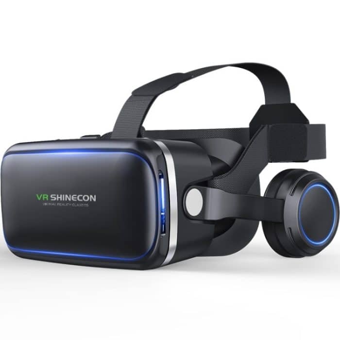 VR SHINECON G04E Virtual Reality 3D-Videobrille, geeignet für 3,5 Zoll - 6,0 Zoll Smartphones mit HiFi-Headset – Bild 2