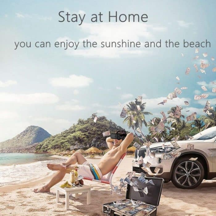 VR SHINECON G04E Virtual Reality 3D-Videobrille, geeignet für 3,5 Zoll - 6,0 Zoll Smartphones mit HiFi-Headset – Bild 11