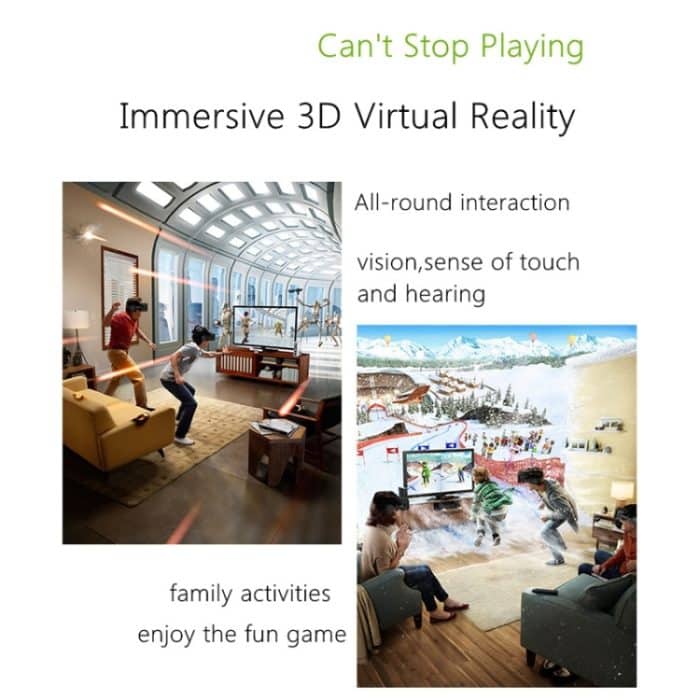 VR SHINECON G04E Virtual Reality 3D-Videobrille, geeignet für 3,5 Zoll - 6,0 Zoll Smartphones mit HiFi-Headset – Bild 12