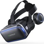 VR SHINECON G04E Virtual Reality 3D-Videobrille, geeignet für 3,5 Zoll - 6,0 Zoll Smartphones mit HiFi-Headset – Bild 5