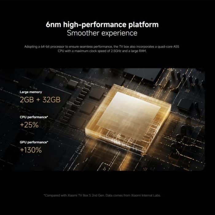 Xiaomi TV Box S 3rd Gen 4K Ultra HD Google TV Smart TV Box Media Player, Quad-Core, 2GB+32GB, Global Version, TV Box S 3rd Gen – Bild 6