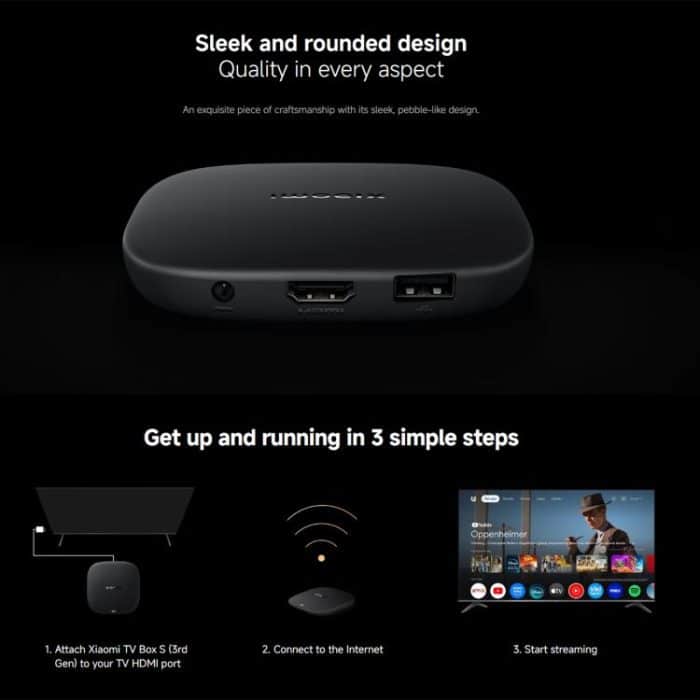 Xiaomi TV Box S 3rd Gen 4K Ultra HD Google TV Smart TV Box Media Player, Quad-Core, 2GB+32GB, Global Version, TV Box S 3rd Gen – Bild 10