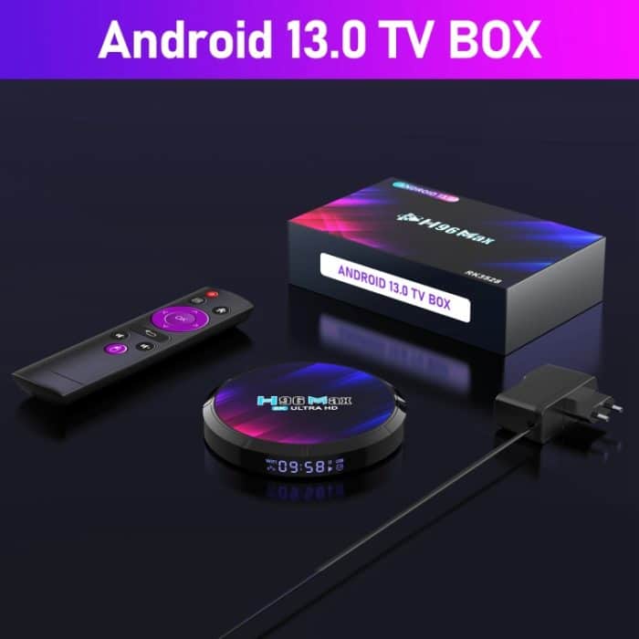 H96 Max 8K Ultra HD Smart TV Box Android 13.0 Media Player mit Fernbedienung, RK3528 Quad-Core, 2 GB + 16 GB, 2GB+16GB – Bild 14