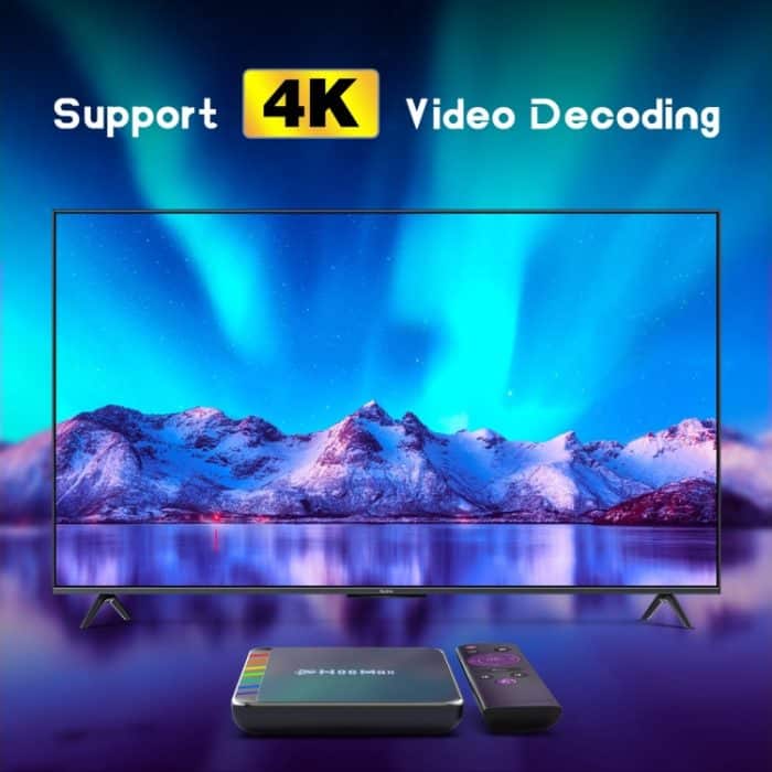 H96 Max W2 4K Ultra HD Android 11.0 Smart-TV-Box mit Fernbedienung, Amlogic S905W2 Quad-Core, 2 GB + 16 GB, 2GB+16GB – Bild 6