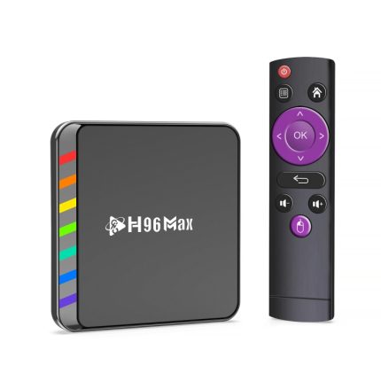 H96 Max W2 4K Ultra HD Android 11.0 Smart-TV-Box mit Fernbedienung, Amlogic S905W2 Quad-Core, 4 GB + 32 GB, 4GB+32GB