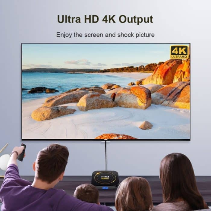 HK1 RBOX-H8S 4K Ultra HD Android 12.0 Smart-TV-Box mit Fernbedienung, Allwinner H618 Quad-Core, 4 GB + 64 GB, 4GB+64GB – Bild 8