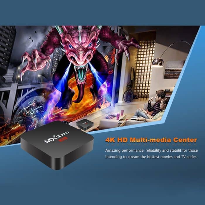 MXQ PROi 1080P 4K HD-Smart-TV-Box mit Fernbedienung, Android 7.1 S905W Quad-Core-Cortex-A53 Bis zu 2 GHz, RAM: 2 GB, ROM: 16 GB, WiFi-Unterstützung – Bild 9