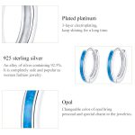 S925 Sterling Silber Opal Damen Ohrringe – Bild 5