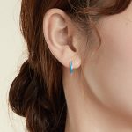 S925 Sterling Silber Opal Damen Ohrringe – Bild 7