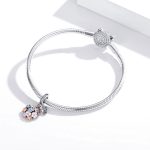 S925 Sterling Silber bunte Zirkon Blumen Anhänger DIY Armband Halskette Zubehör – Bild 6