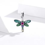 S925 Sterling Silber Shiny Dragonfly Anhänger DIY Armband Halskette Zubehör – Bild 2