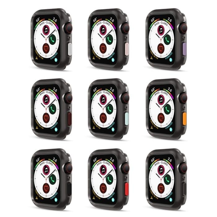 Schutzhülle mit Silikonrahmen für Apple Watch Series 6 & SE & 5 & 4 44 mm – Bild 2