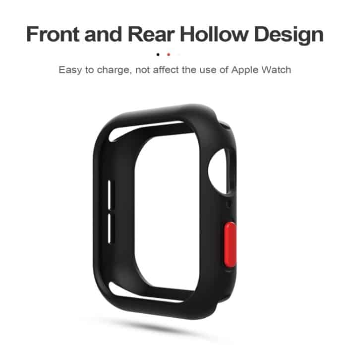 Schutzhülle mit Silikonrahmen für Apple Watch Series 6 & SE & 5 & 4 44 mm – Bild 4