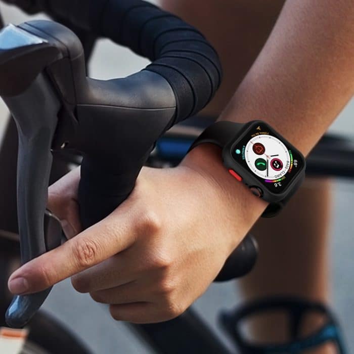 Schutzhülle mit Silikonrahmen für Apple Watch Series 6 & SE & 5 & 4 44 mm – Bild 8