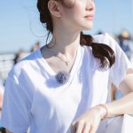 Damen-Halskette mit Anhänger aus S925-Sterlingsilber mit englischem Alphabet – Bild 6