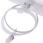 S925 Sterling Silber Parfüm Flasche Anhänger DIY Armband Halskette Zubehör – Bild 7