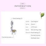 S925 Sterling Silber niedlichen Alpaka Anhänger DIY Armband Halskette Zubehör – Bild 4