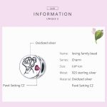 S925 Sterling Silber Buchstaben Blumen Perlen DIY Armband Halskette Zubehör – Bild 5