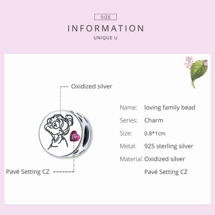 S925 Sterling Silber Buchstaben Blumen Perlen DIY Armband Halskette Zubehör – Bild 5