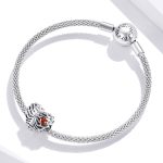 S925 Sterling Silber schlagen Herz Perlen DIY Armband Halskette Zubehör – Bild 7