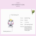 S925 Sterling Silber Gentle Frog Prince Perlen DIY Armband Halskette Zubehör – Bild 4