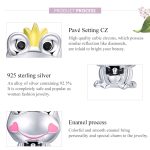 S925 Sterling Silber Gentle Frog Prince Perlen DIY Armband Halskette Zubehör – Bild 5