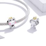 S925 Sterling Silber Gentle Frog Prince Perlen DIY Armband Halskette Zubehör – Bild 6