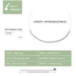 S925 Sterling Silber Simple Shine Clavicle Chain Frauen Nacklace Schmuck – Bild 4