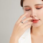 Damenring mit glänzender Geometrie aus S925-Sterlingsilber – Bild 7