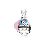 S925 Sterling Silber Bunny Girl Perlen DIY Armband Halskette Zubehör