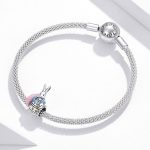 S925 Sterling Silber Bunny Girl Perlen DIY Armband Halskette Zubehör – Bild 7