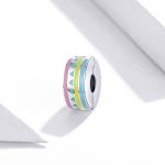 S925 Sterling Silber Runde bunte Perlen DIY Armband Halskette Zubehör – Bild 2