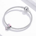 S925 Sterling Silber Rosa Roboter Perlen DIY Armband Halskette Zubehör – Bild 7