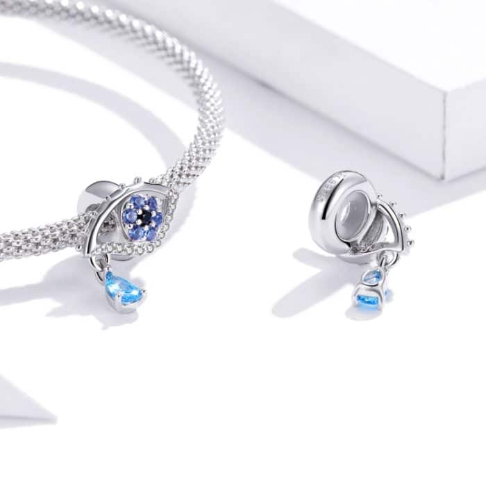 S925 Sterling Silber Mysterious Eye Beads DIY Armband Halskette Zubehör – Bild 6