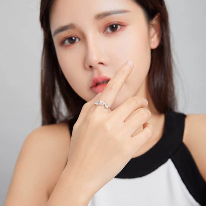 S925 Sterling Silber Fantasy Schmetterling Frauen Open Ring – Bild 7